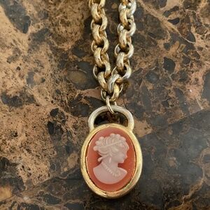 18k Gold Plate Bronze Athena Made in Italy Necklace